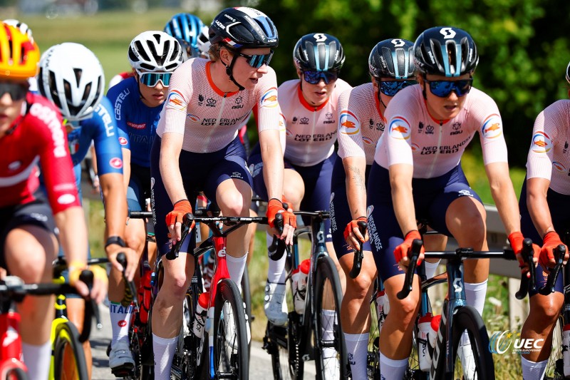 European Championships Munich 2022 - 2022 UEC Road Elite European Championships - Women's Road Race - 21/08/2022 - Netherlands - photo Luca Bettini/UEC/SprintCyclingAgency?2022